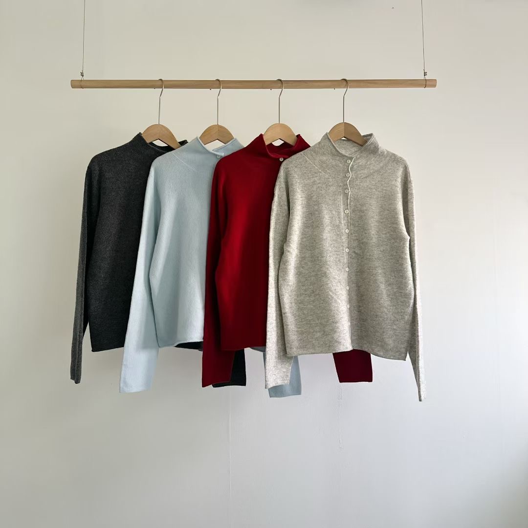 LURE東大門㊣實拍女士新款熱賣25秋冬職業人氣真品休閑針織衫LURE針織衫