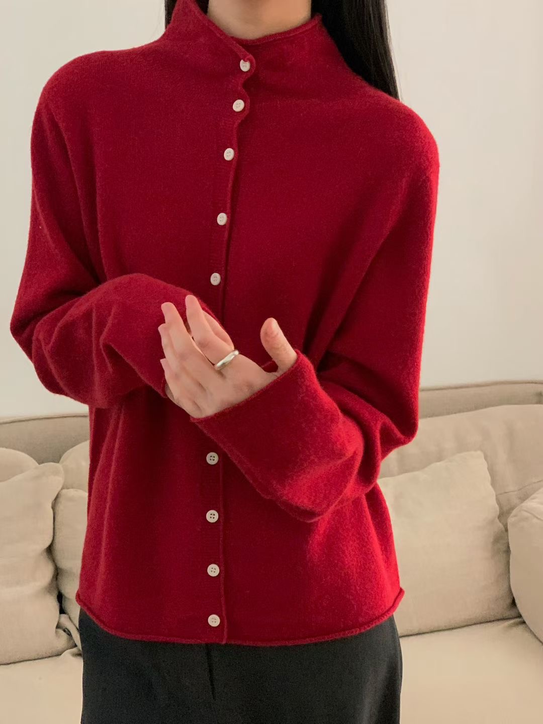 LURE東大門㊣實拍女士新款熱賣25秋冬職業人氣真品休閑針織衫LURE針織衫圖色3