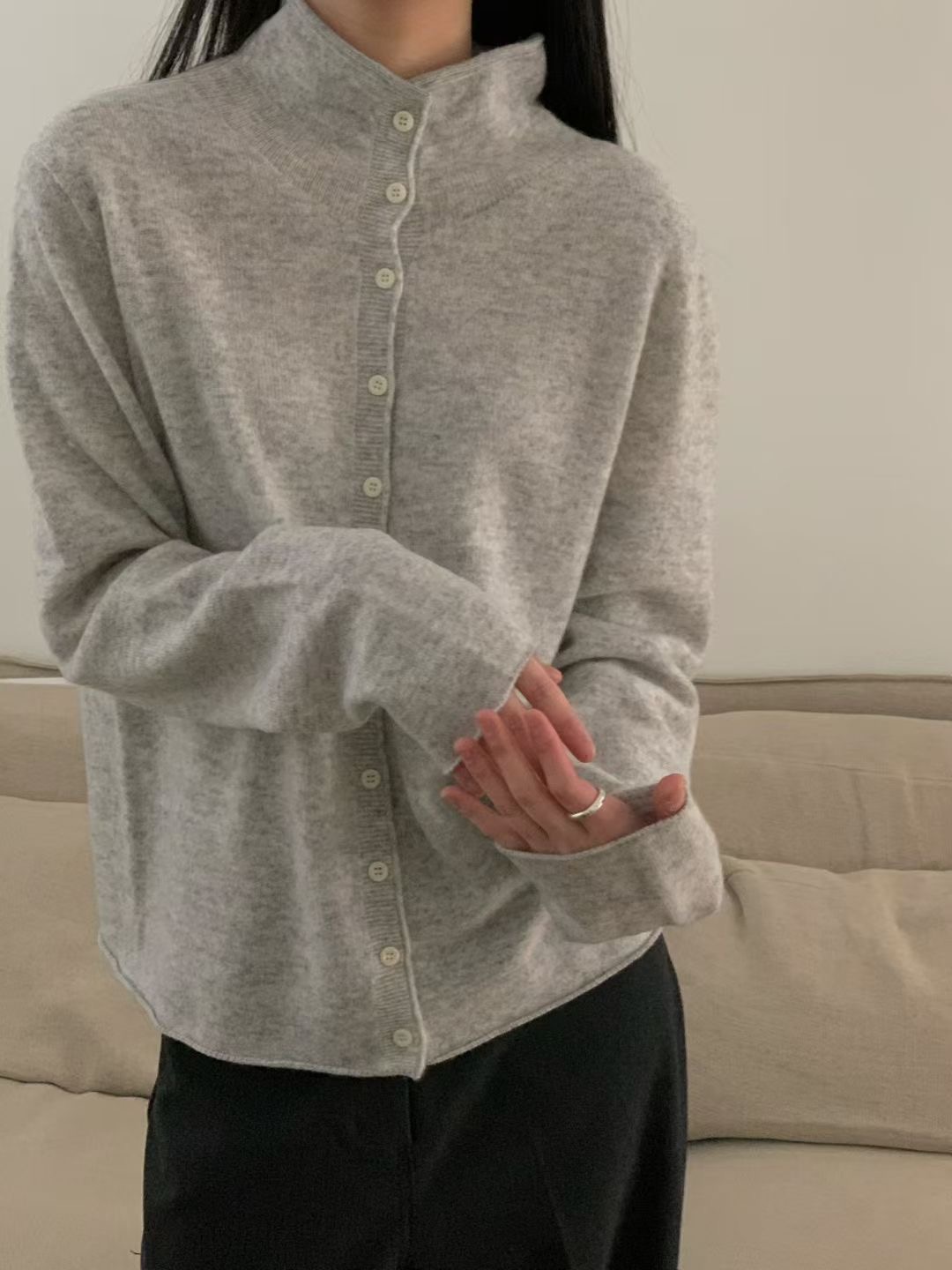 LURE東大門㊣實拍女士新款熱賣25秋冬職業人氣真品休閑針織衫LURE針織衫圖色4