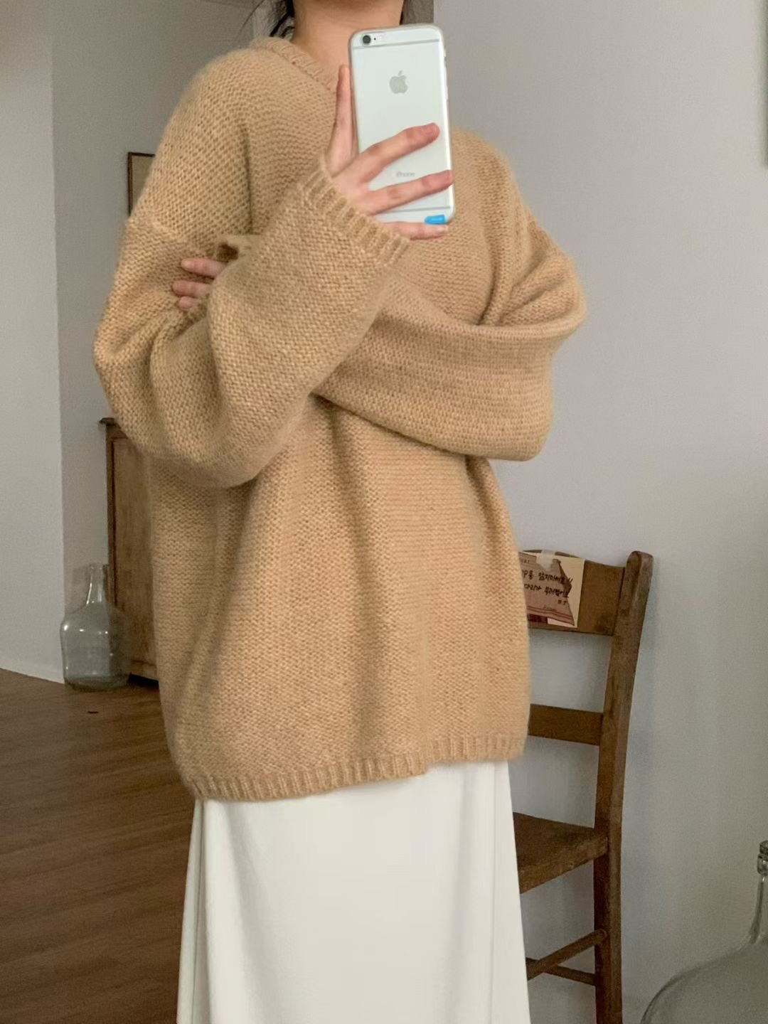 LURE韓國直郵㊣女裝新款25秋冬熱賣真品時尚人氣針織衫羊駝LURE針織衫圖色2