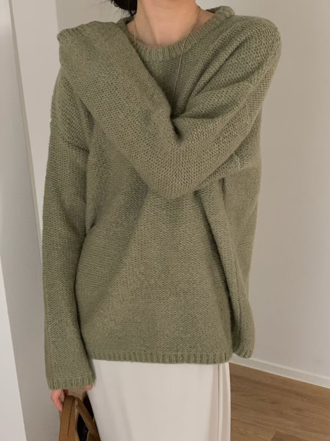 LURE韓國直郵㊣女裝新款25秋冬熱賣真品時尚人氣針織衫羊駝LURE針織衫圖色4