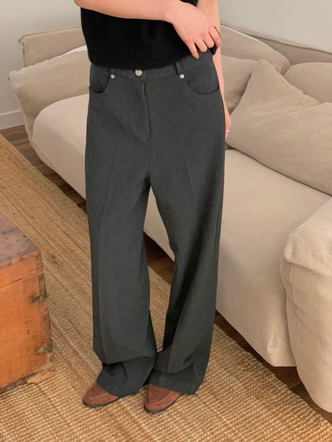 LURE韓國直郵㊣女士新品熱賣時尚休閑人氣職業25秋冬真品裙褲LURE裙褲圖色1