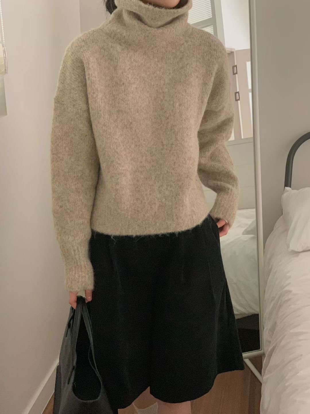 LURE韓國直郵㊣女裝新款休閑真品職業人氣25秋冬推薦針織衫LURE針織衫圖色3