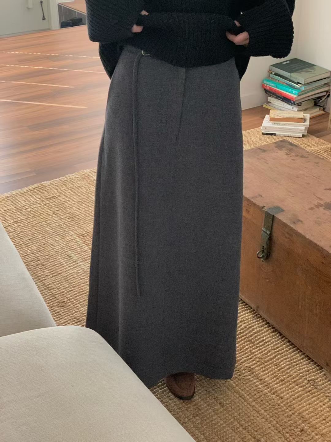 LURE東大門㊣代購女士新品推薦人氣熱賣25秋冬真品時尚長裙LURE長裙圖色1