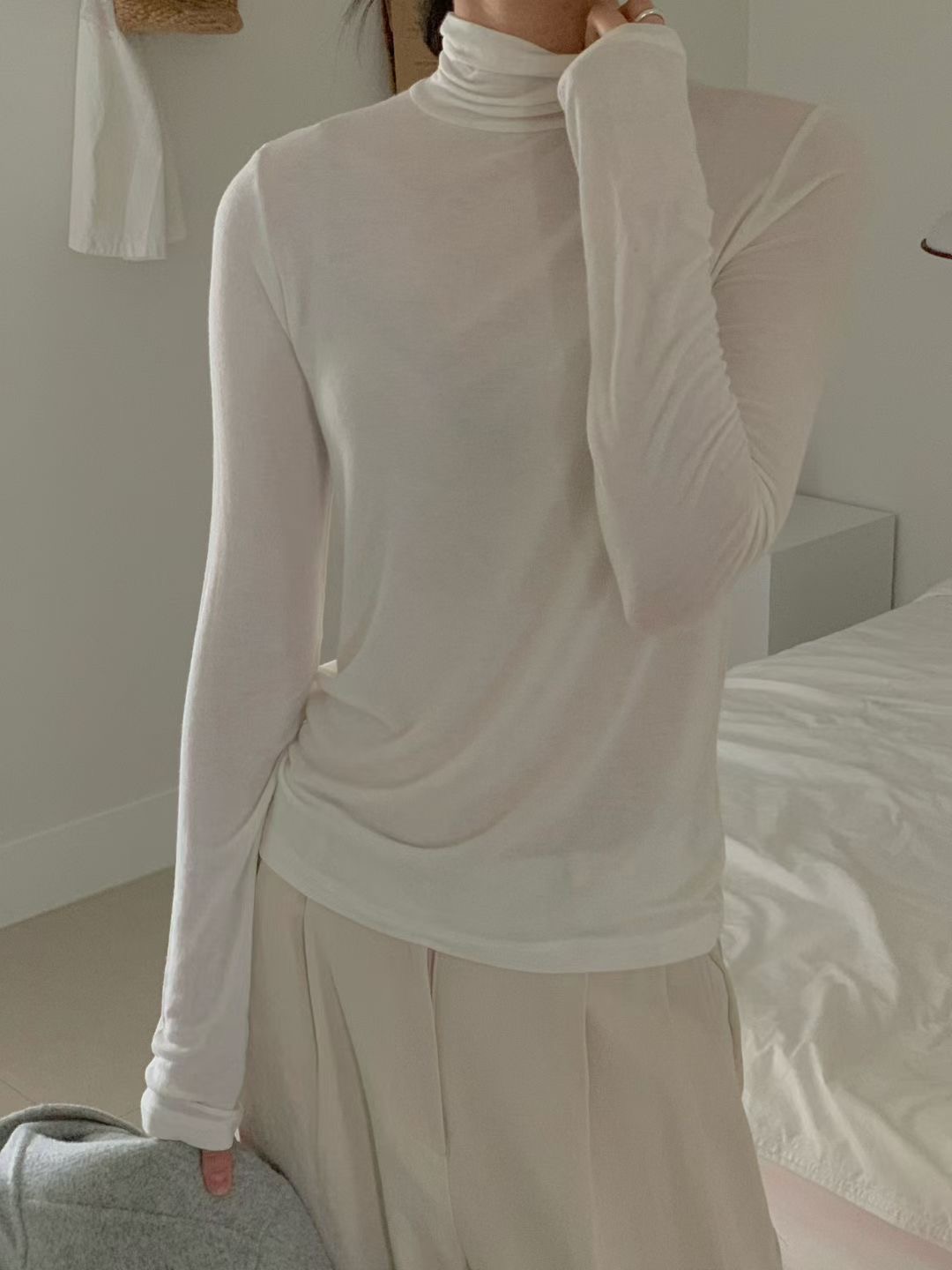 LURE韓國代購㊣女士新品休閑時尚25秋冬職業推薦真品長袖T恤LURE長袖T恤圖色5