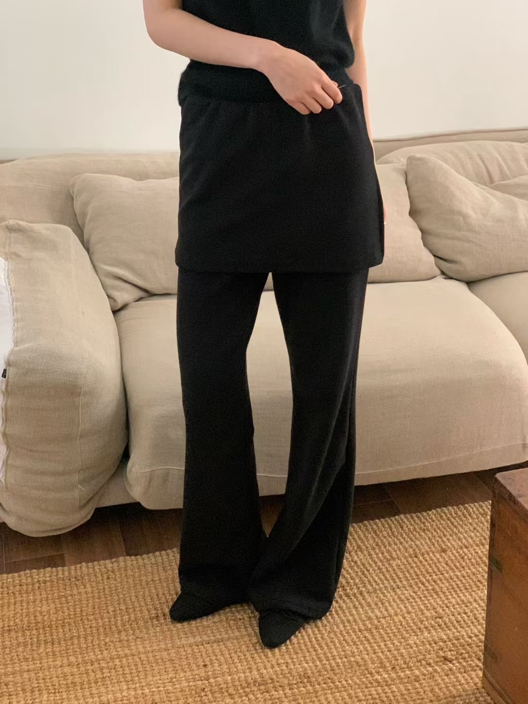 LURE東大門㊣直郵女士新品真品人氣推薦時尚休閑職業25秋冬裙褲LURE裙褲圖色1