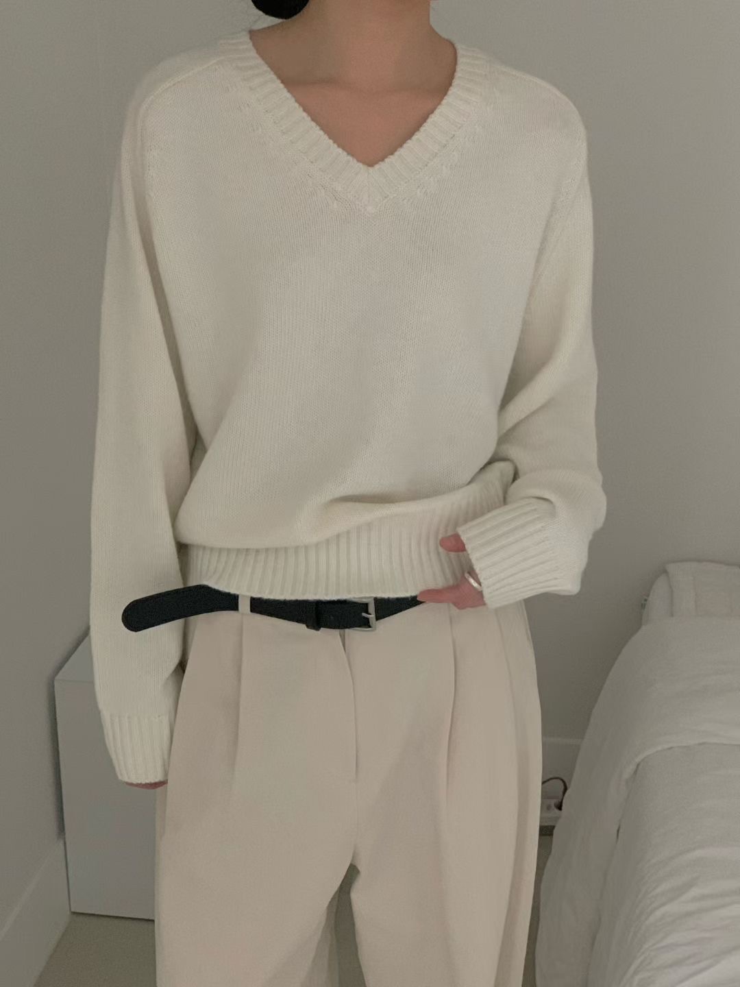 LURE東大門㊣實拍女士新品熱賣25秋冬人氣職業時尚真品針織衫LURE針織衫圖色1