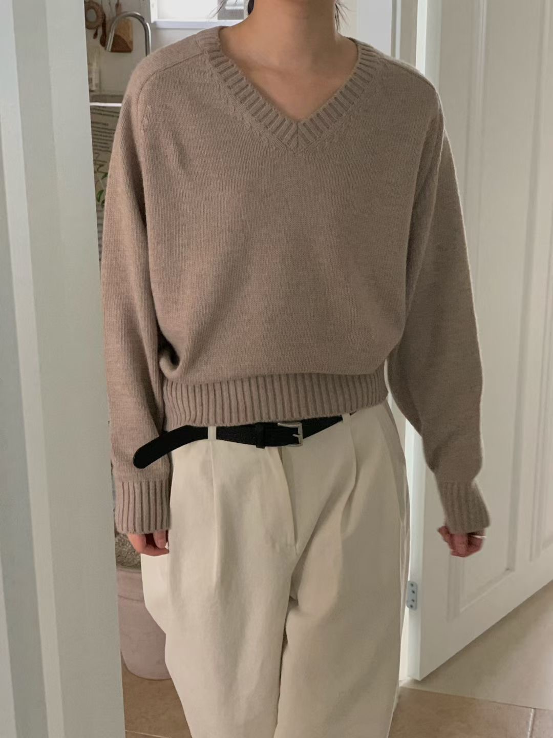 LURE東大門㊣實拍女士新品熱賣25秋冬人氣職業時尚真品針織衫LURE針織衫圖色2