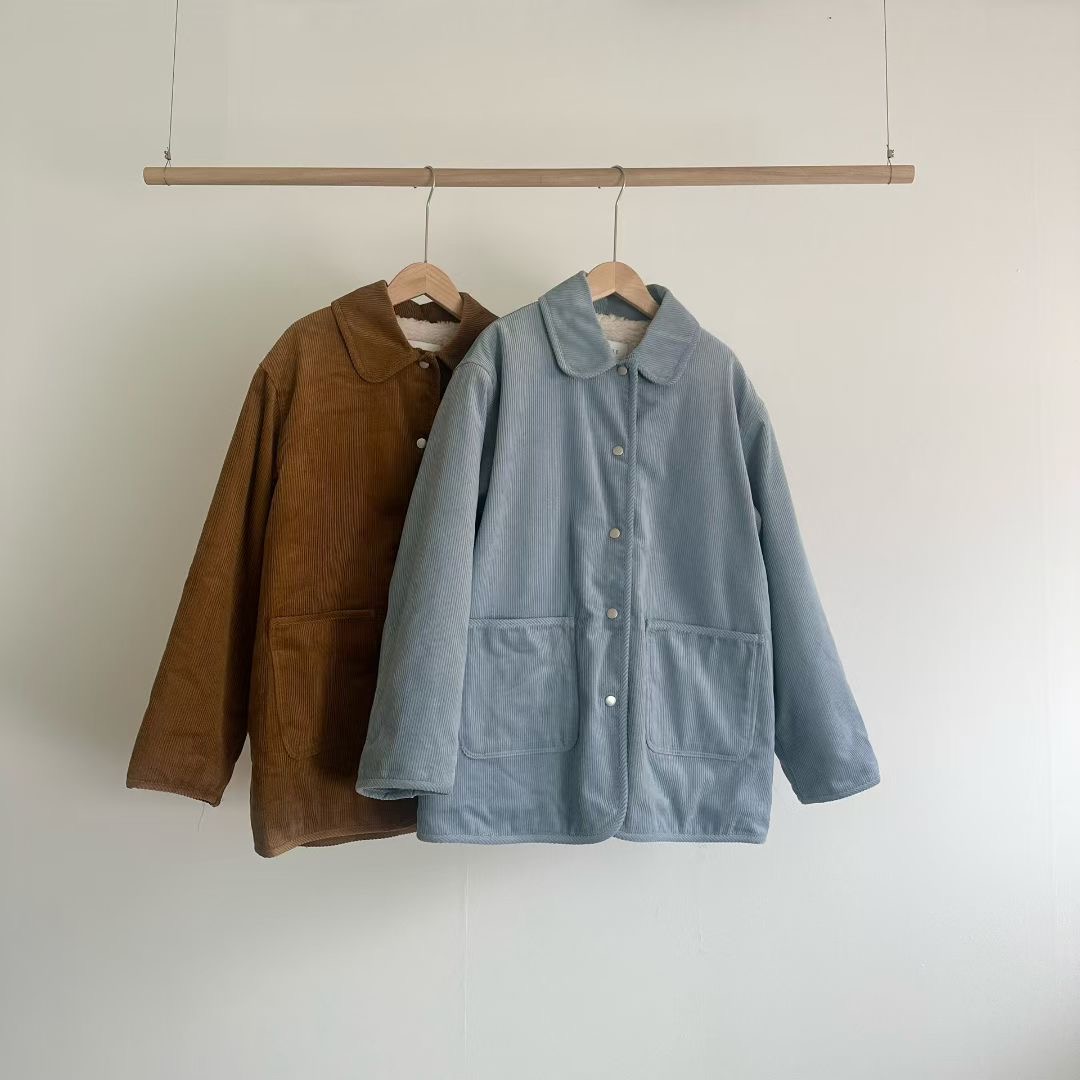 LURE東大門㊣實拍女裝新品25秋冬真品人氣熱賣短款棉服燈芯絨LURE短款棉服