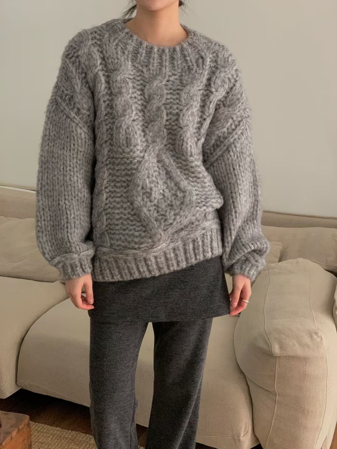 LURE東大門㊣直郵女裝新款休閑時尚真品熱賣推薦25秋冬針織衫LURE針織衫圖色2