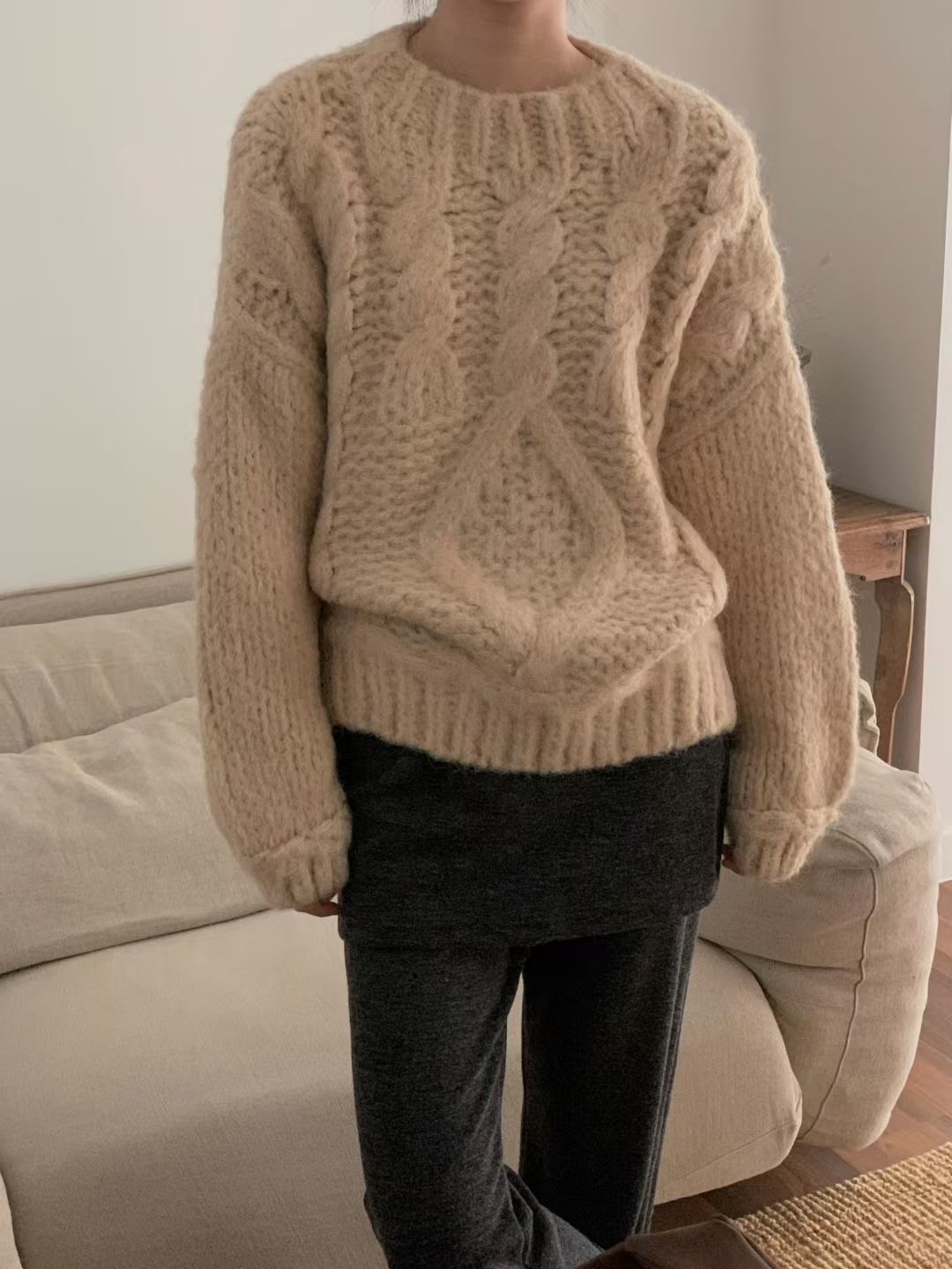 LURE東大門㊣直郵女裝新款休閑時尚真品熱賣推薦25秋冬針織衫LURE針織衫圖色3