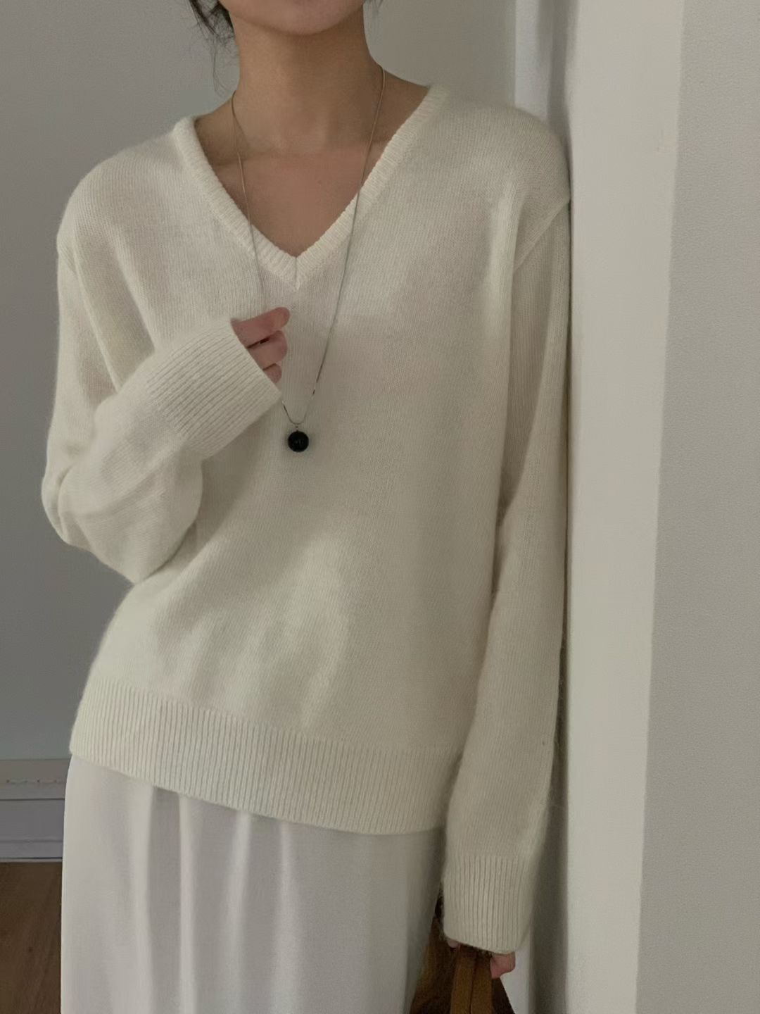 LURE東大門㊣代購女裝新款休閑真品25秋冬時尚針織衫安哥拉LURE針織衫圖色2