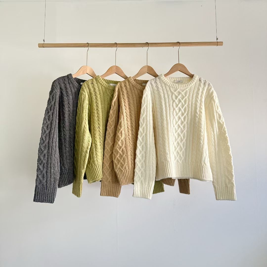 LURE東大門㊣實拍女士新款休閑職業推薦真品25秋冬人氣針織衫LURE針織衫