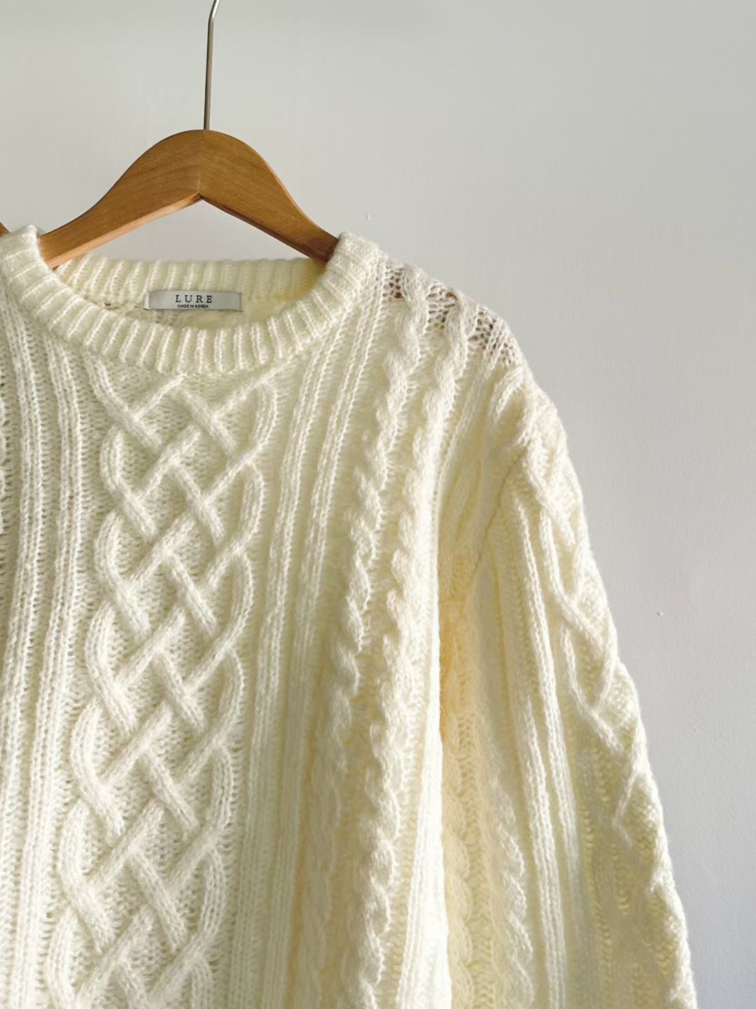 LURE東大門㊣實拍女士新款休閑職業推薦真品25秋冬人氣針織衫LURE針織衫