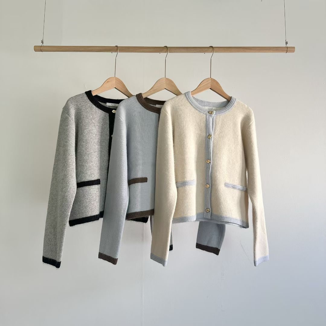 LURE東大門㊣直郵女士新品休閑推薦職業時尚人氣針織衫安哥拉LURE針織衫