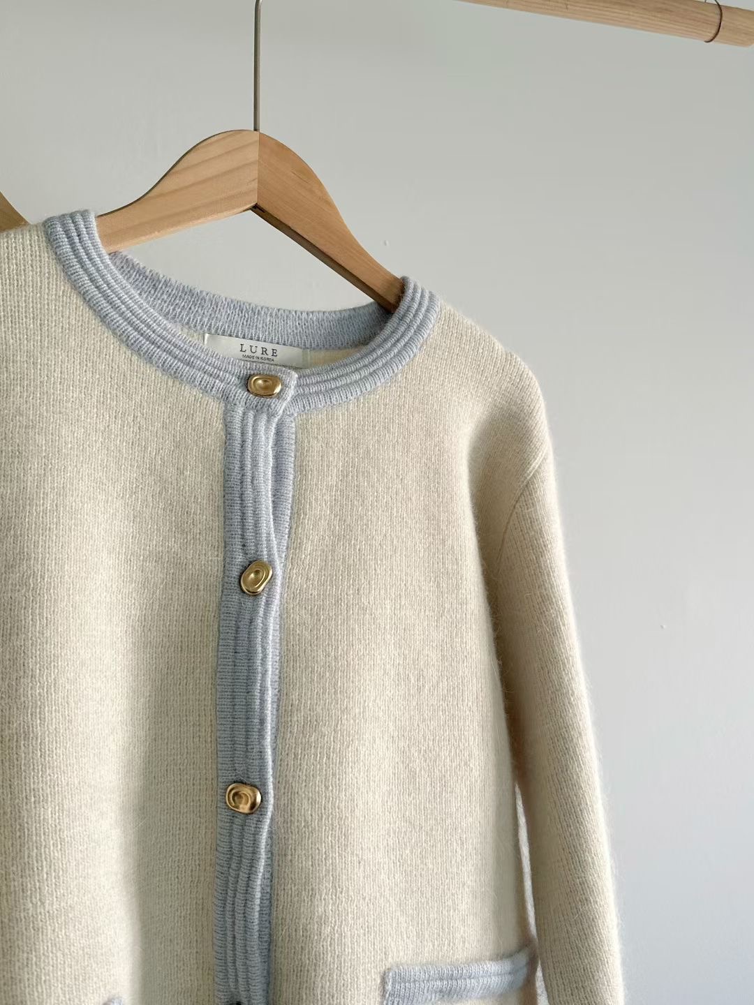 LURE東大門㊣直郵女士新品休閑推薦職業時尚人氣針織衫安哥拉LURE針織衫