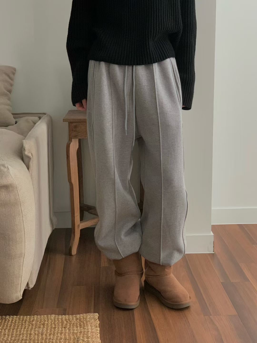 LURE東大門㊣代購女裝新款人氣職業熱賣25秋冬休閑時尚休閑褲LURE休閑褲圖色2