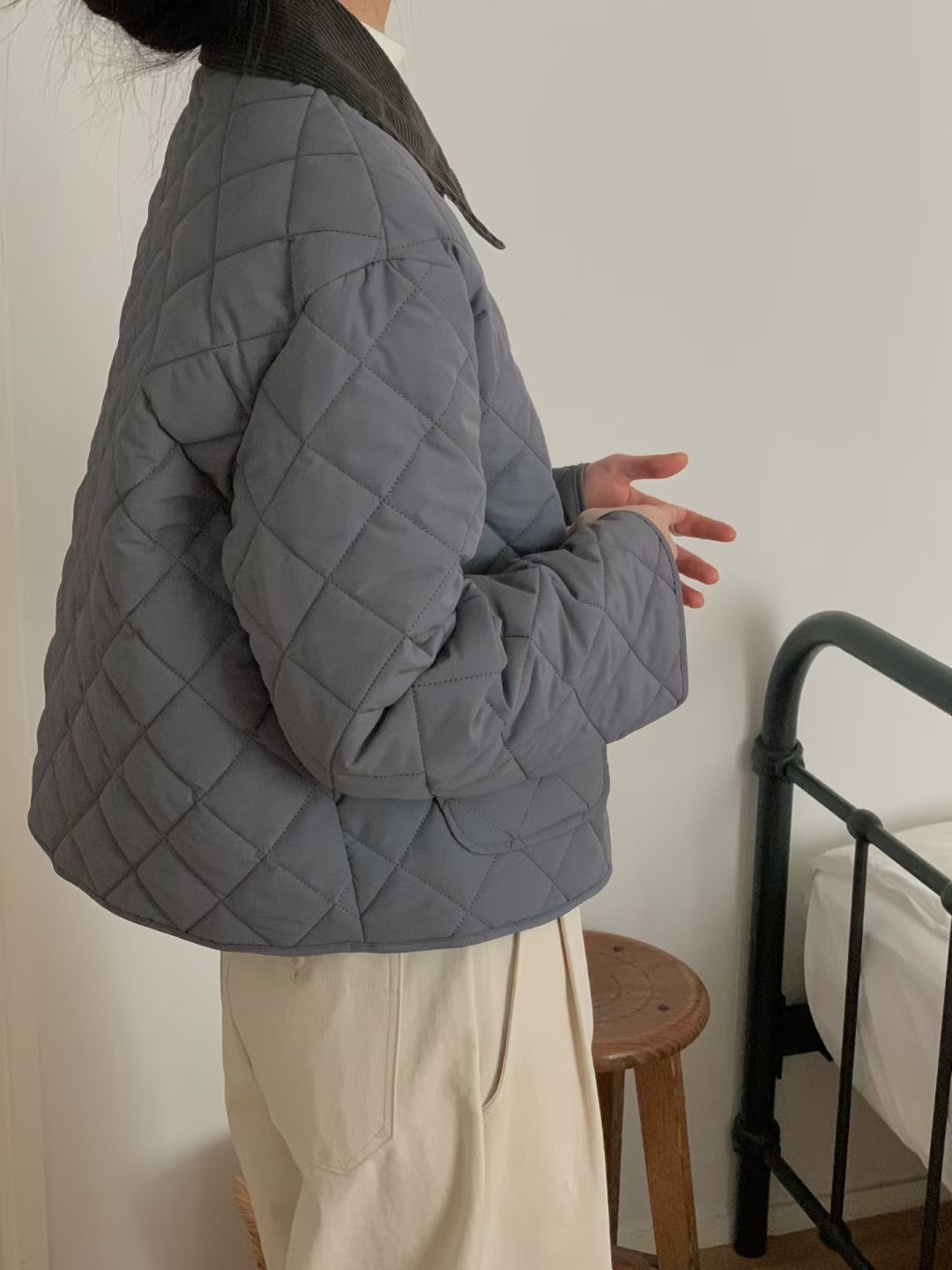 LURE韓國直郵㊣女裝新款時尚人氣休閑25秋冬熱賣真品短款棉服LURE短款棉服