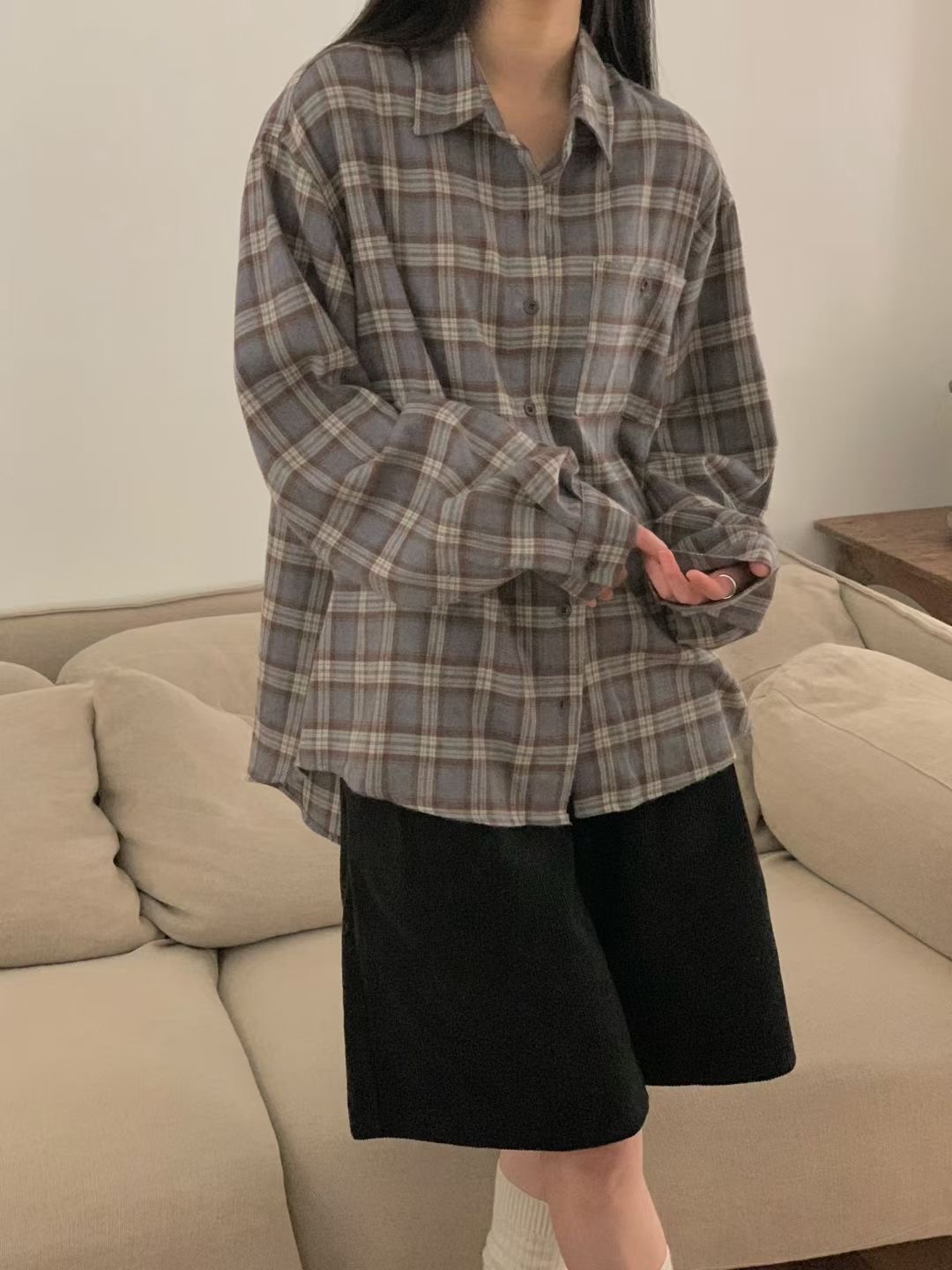 LURE韓國代購㊣女士新品推薦25秋冬時尚職業真品襯衫蕾絲衫LURE襯衫/蕾絲衫