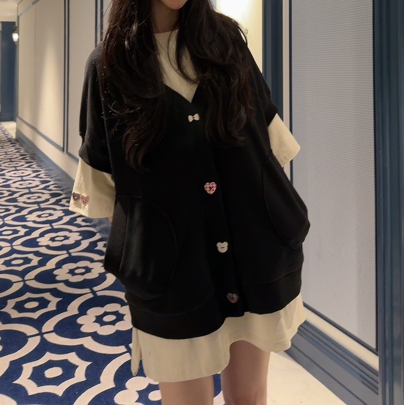 PALETTE-Q東大門㊣實拍女裝新款25秋冬真品推薦馬甲紐扣背心PALETTE-Q馬甲