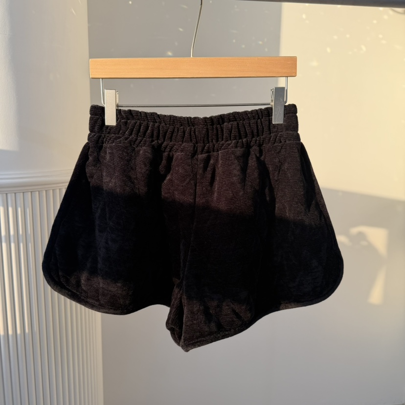 PALETTE-Q韓國直郵㊣女士新品時尚休閑人氣真品推薦短褲絲絨PALETTE-Q短褲