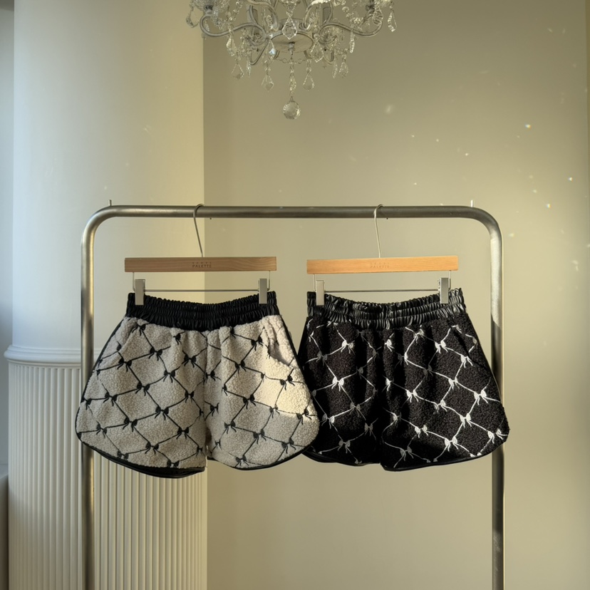 PALETTE-Q韓國直郵㊣女士新款人氣休閑推薦25秋冬短褲皮革PALETTE-Q短褲