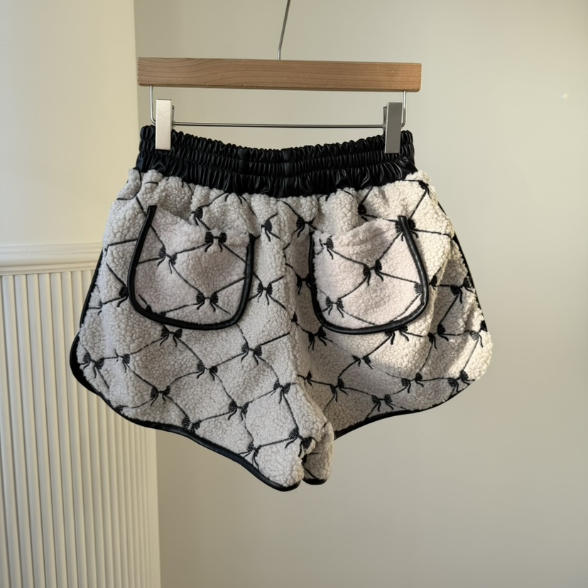 PALETTE-Q韓國直郵㊣女士新款人氣休閑推薦25秋冬短褲皮革PALETTE-Q短褲