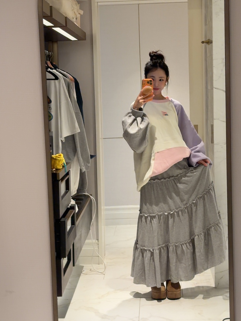 PALETTE-Q韓國代購㊣女士新品25秋冬時尚人氣熱賣推薦長裙PALETTE-Q長裙