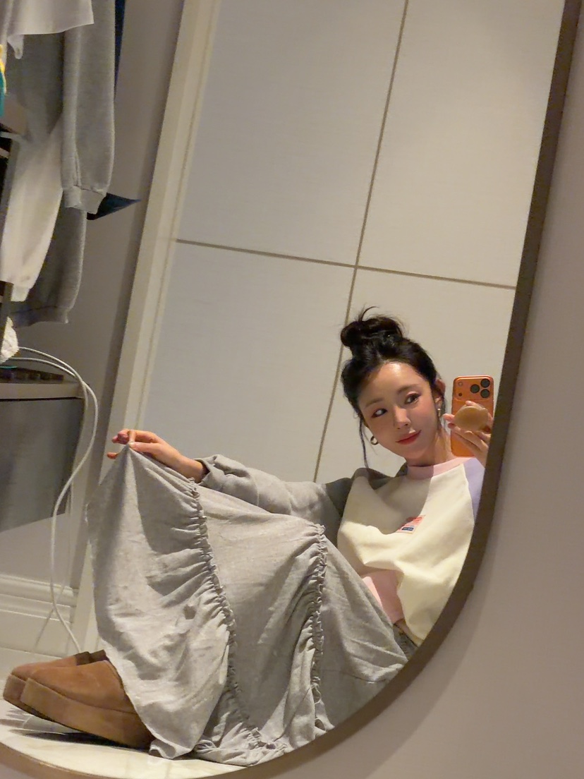 PALETTE-Q韓國代購㊣女士新品25秋冬時尚人氣熱賣推薦長裙PALETTE-Q長裙