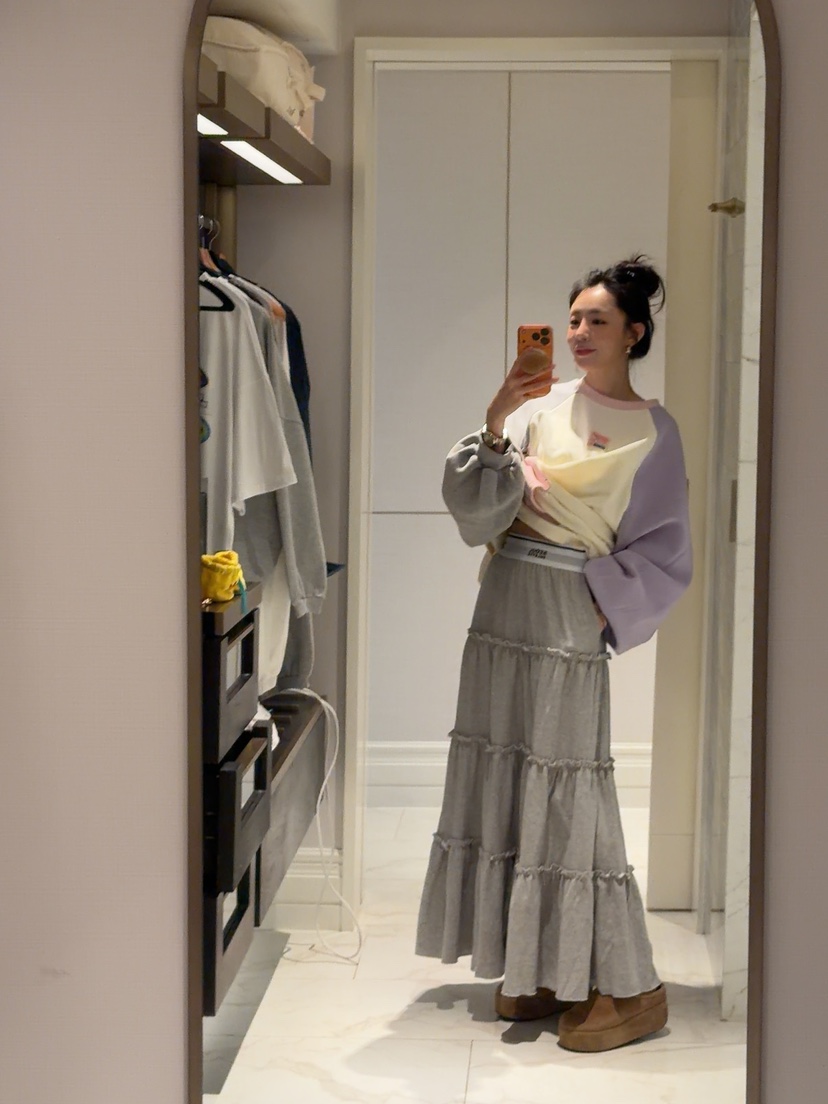 PALETTE-Q韓國代購㊣女士新品25秋冬時尚人氣熱賣推薦長裙PALETTE-Q長裙