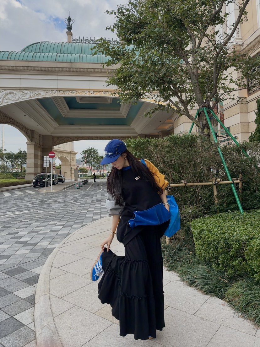 PALETTE-Q韓國代購㊣女士新品25秋冬時尚人氣熱賣推薦長裙PALETTE-Q長裙