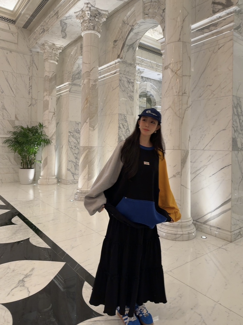 PALETTE-Q韓國代購㊣女士新品25秋冬時尚人氣熱賣推薦長裙PALETTE-Q長裙