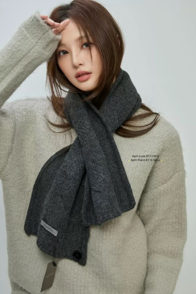 N3韓國直郵㊣女士新品人氣25秋冬時尚職業推薦熱賣圍巾披肩N3圍巾/披肩