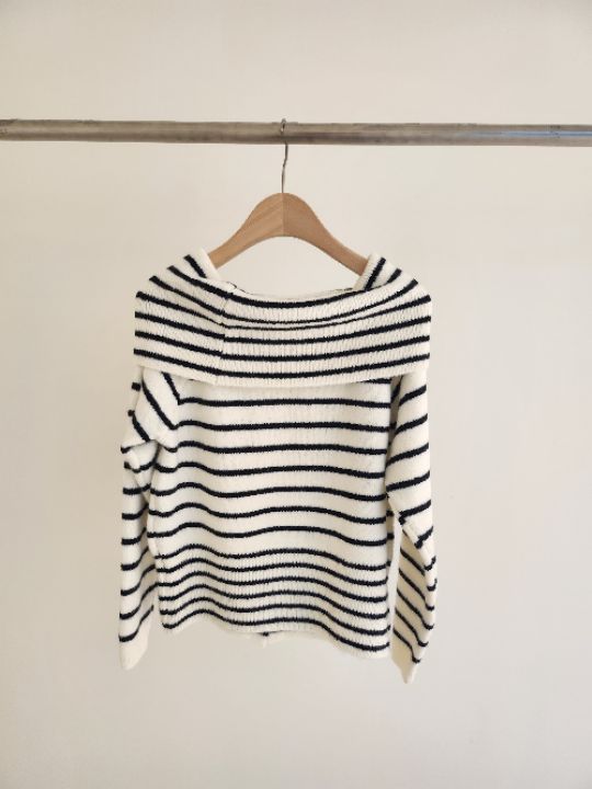 FEMME東大門㊣代購女士新品人氣時尚真品職業休閑針織衫條紋FEMME針織衫