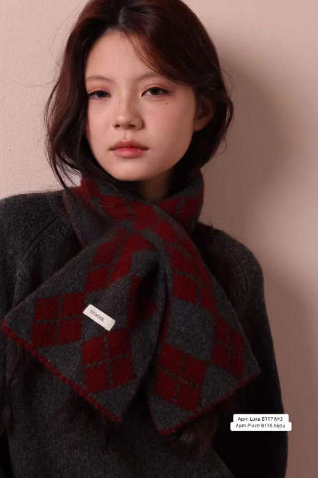 N3韓國直郵㊣女裝新款人氣真品休閑熱賣推薦時尚25秋冬圍巾披肩N3圍巾/披肩