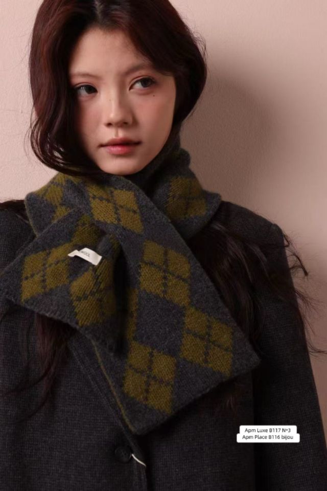 N3韓國直郵㊣女裝新款人氣真品休閑熱賣推薦時尚25秋冬圍巾披肩N3圍巾/披肩