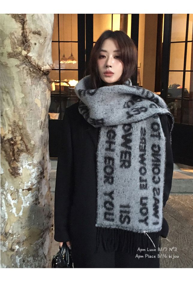 N3韓國直郵㊣女裝新款推薦熱賣時尚休閑25秋冬真品圍巾披肩N3圍巾/披肩