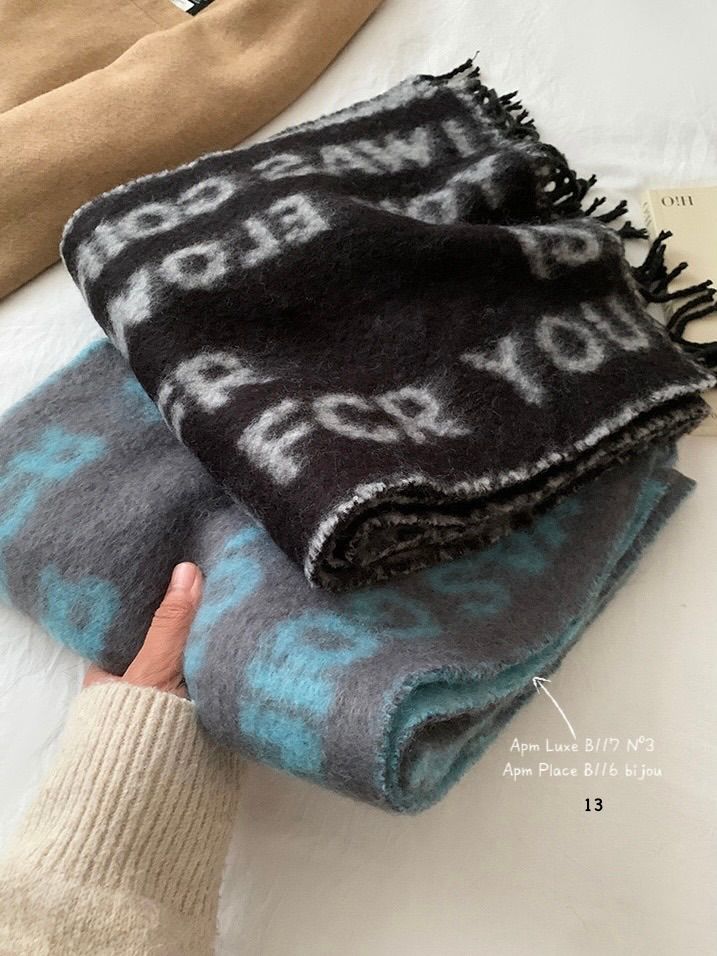 N3韓國直郵㊣女裝新款推薦熱賣時尚休閑25秋冬真品圍巾披肩N3圍巾/披肩