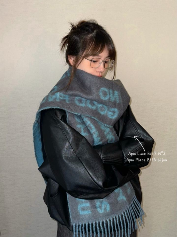 N3韓國直郵㊣女裝新款推薦熱賣時尚休閑25秋冬真品圍巾披肩N3圍巾/披肩