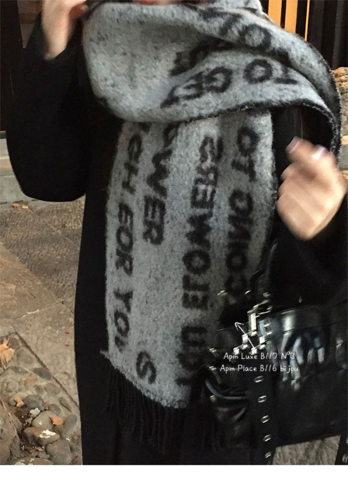 N3韓國直郵㊣女裝新款推薦熱賣時尚休閑25秋冬真品圍巾披肩N3圍巾/披肩