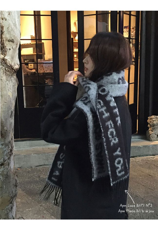 N3韓國直郵㊣女裝新款推薦熱賣時尚休閑25秋冬真品圍巾披肩N3圍巾/披肩