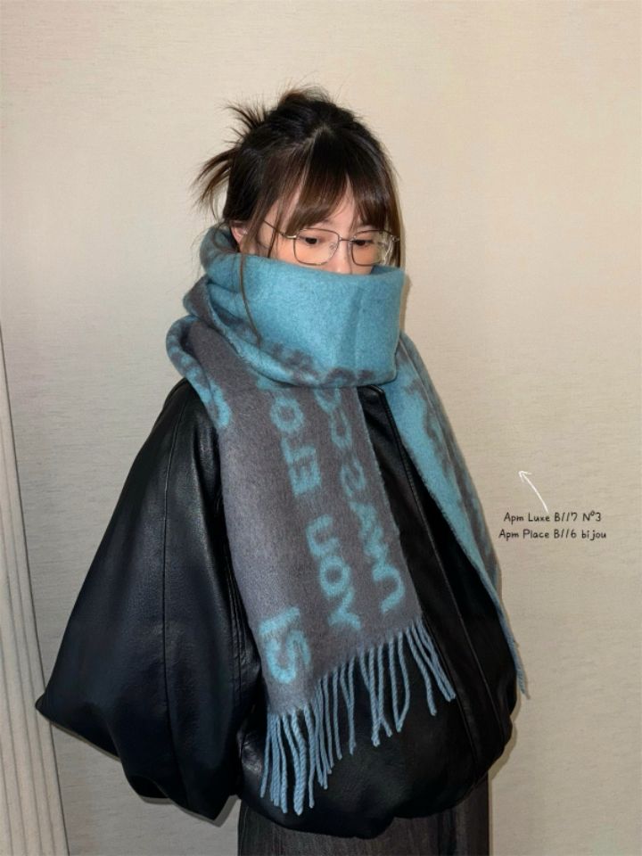 N3韓國直郵㊣女裝新款推薦熱賣時尚休閑25秋冬真品圍巾披肩N3圍巾/披肩