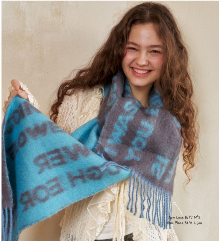 N3韓國直郵㊣女裝新款推薦熱賣時尚休閑25秋冬真品圍巾披肩N3圍巾/披肩