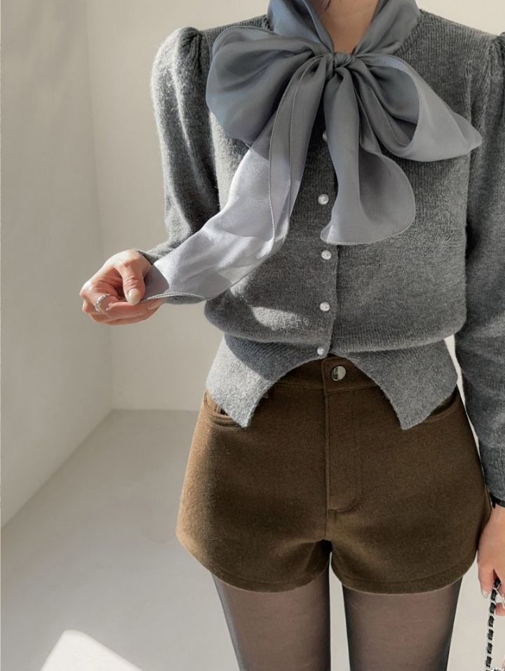 FEMME東大門㊣代購女裝新款真品時尚推薦25秋冬職業針織衫開衫FEMME針織衫