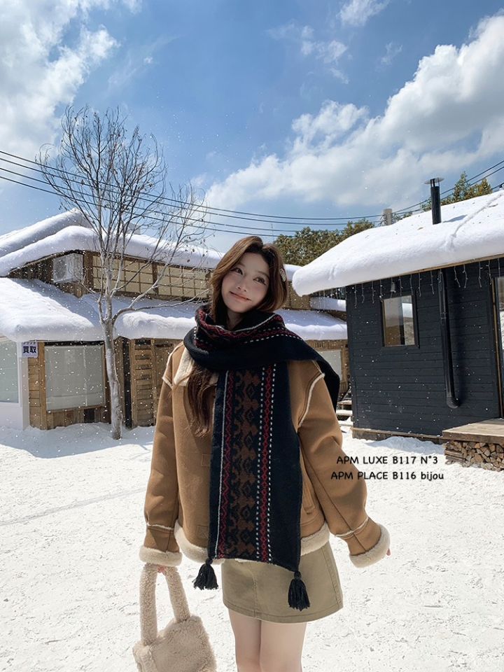 N3東大門㊣代購女裝新品真品熱賣職業休閑時尚圍巾披肩流蘇N3圍巾/披肩