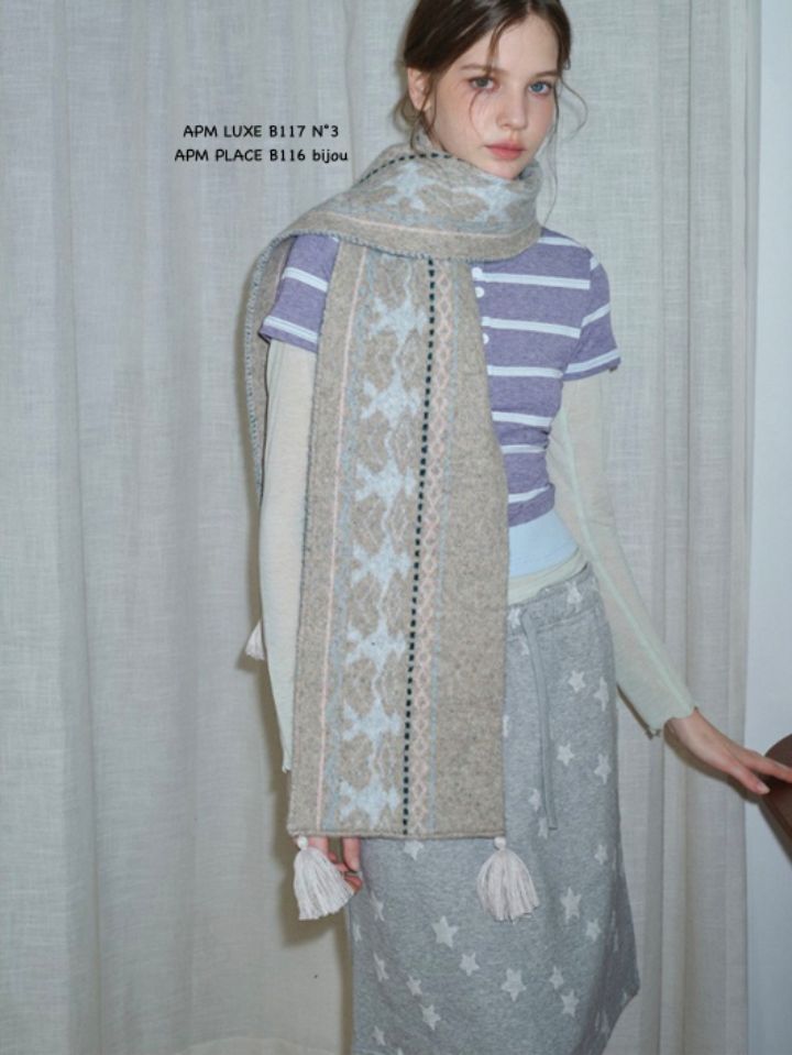 N3東大門㊣代購女裝新品真品熱賣職業休閑時尚圍巾披肩流蘇N3圍巾/披肩