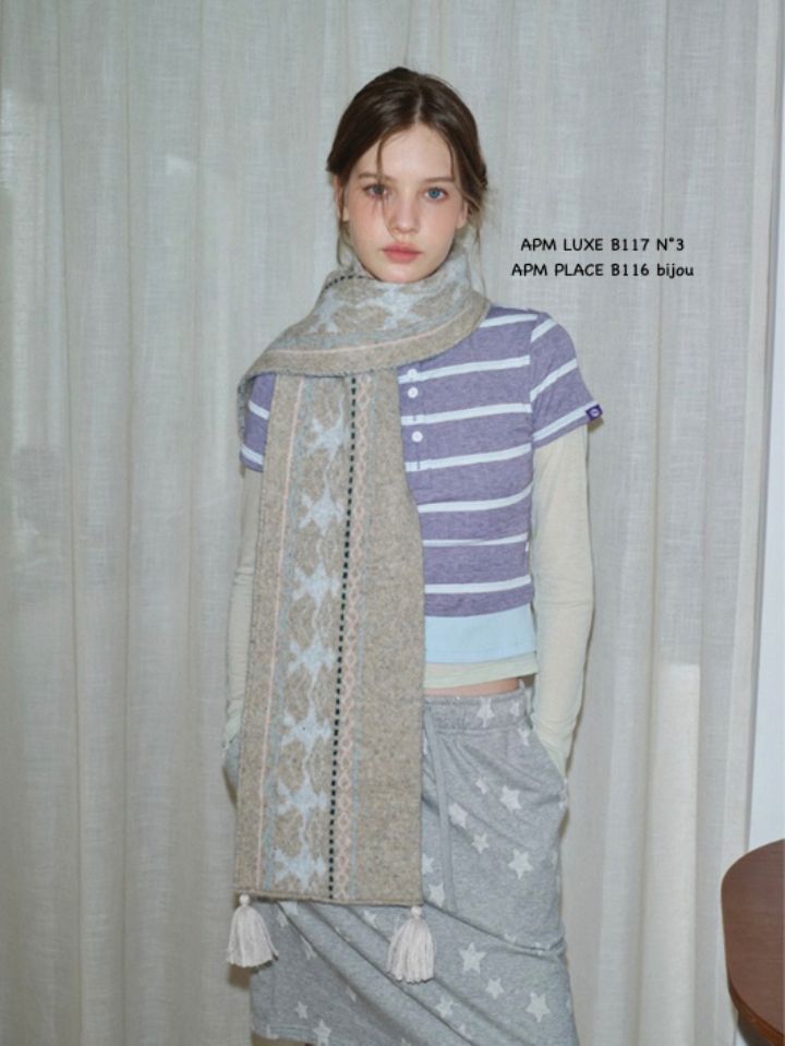 N3東大門㊣代購女裝新品真品熱賣職業休閑時尚圍巾披肩流蘇N3圍巾/披肩