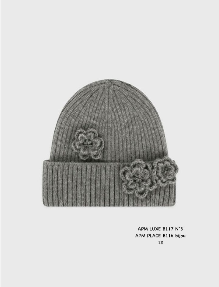 N3韓國直郵㊣女士新款人氣職業真品25秋冬熱賣推薦帽子花朵N3帽子