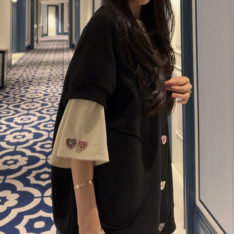 PALETTE-Q東大門㊣直郵女裝新款職業真品熱賣時尚推薦T恤紐扣PALETTE-QT恤