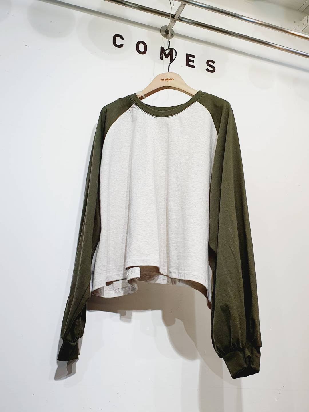 COMES-컴즈-OT東大門㊣實拍女士新品推薦熱賣25秋冬長袖T恤COMES-ot長袖T恤圖色2